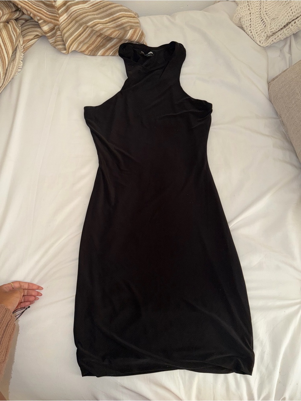 Fashion Nova Black One-Shoulder Bodycon Dress
